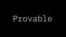 Provable